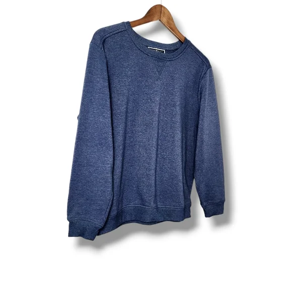 Classic Dusty Blue Long Sleeve Sweatshirt | Karen Scott Sport | PL - Picture 3 of 8
